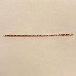 10k gold with amethyst bracelet